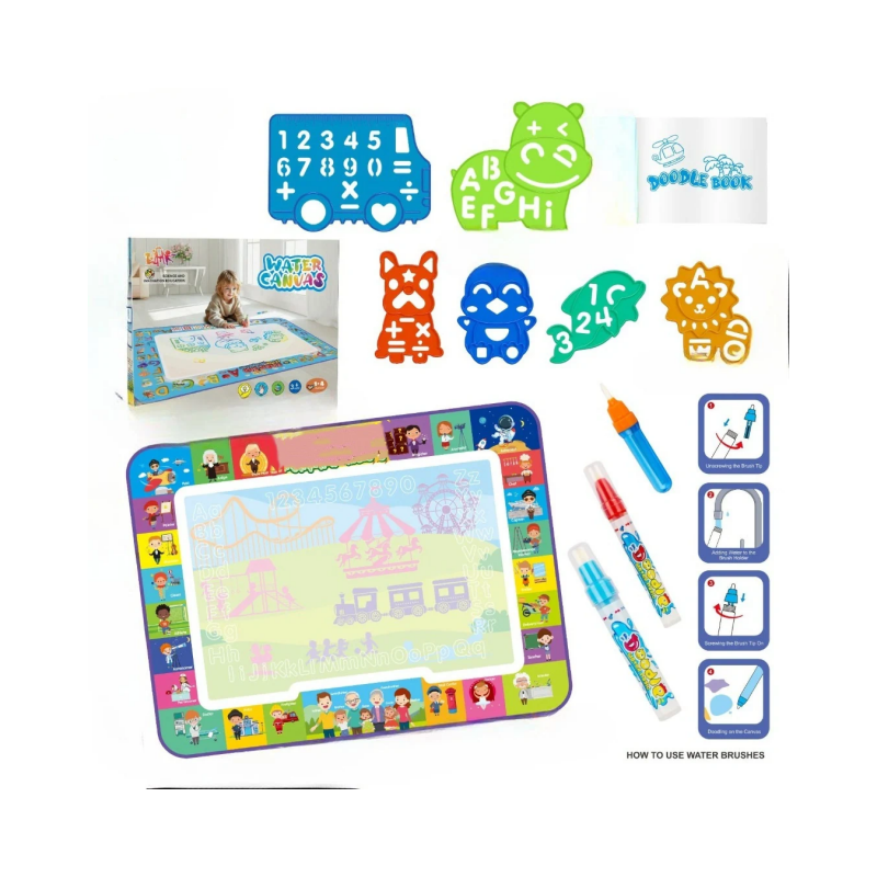 Mess-Free Magic Water Drawing Mat for Toddlers – Reusable & Portable