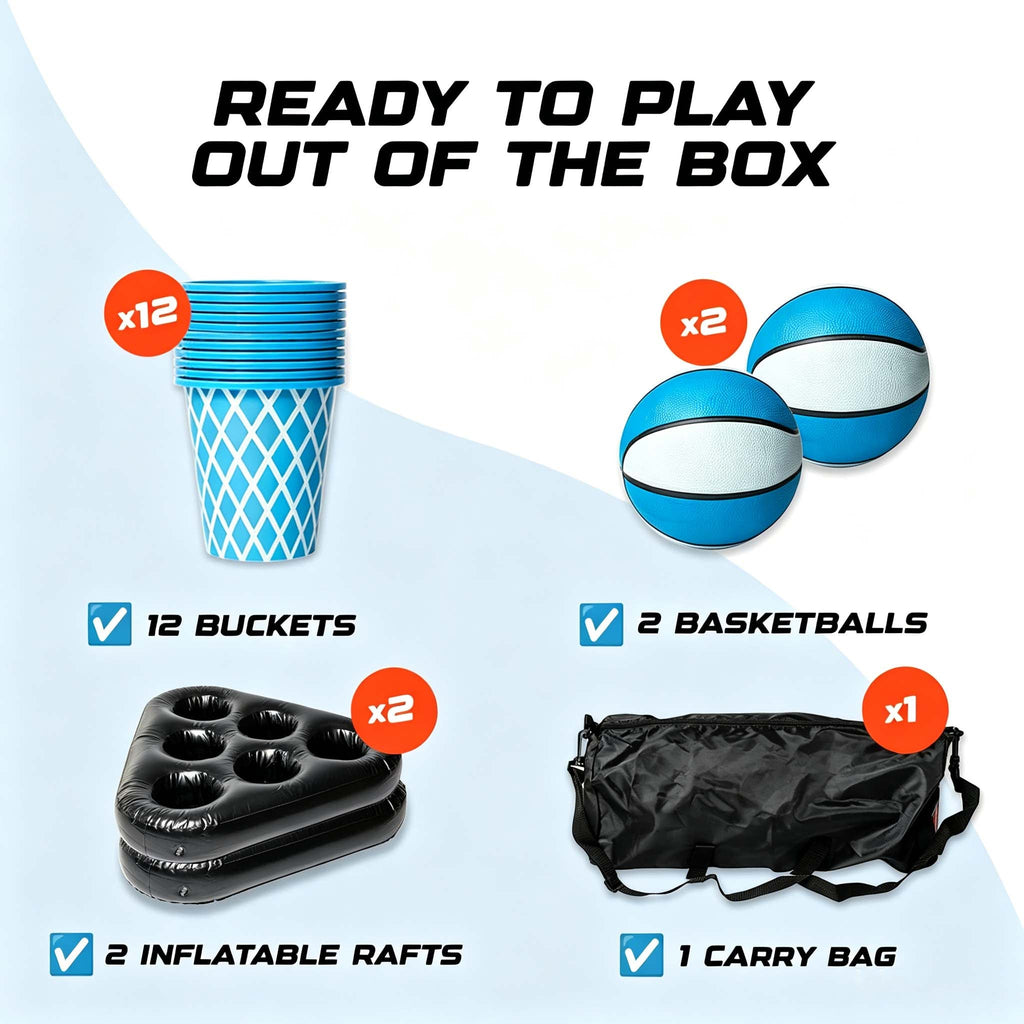 Floating Basketball Party Game | Pool & Beach Water Challenge