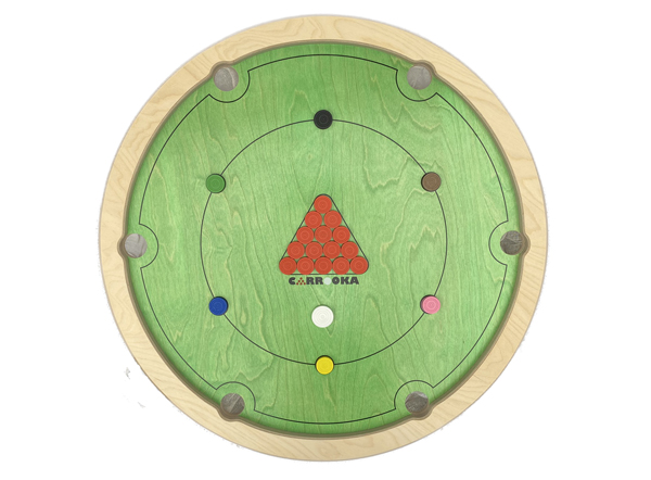 Mini Pool Table – Handcrafted 68cm Smooth-Rolling Rotating Board