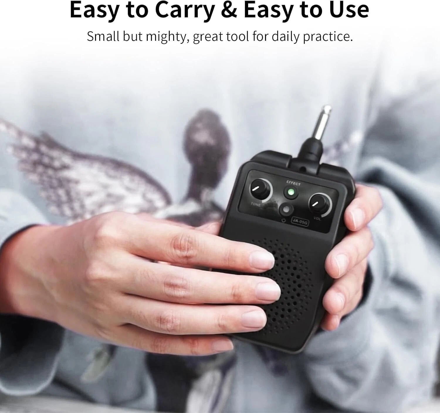 Portable 5W Mini Guitar Amp | Bluetooth & Rechargeable | 4 Effects