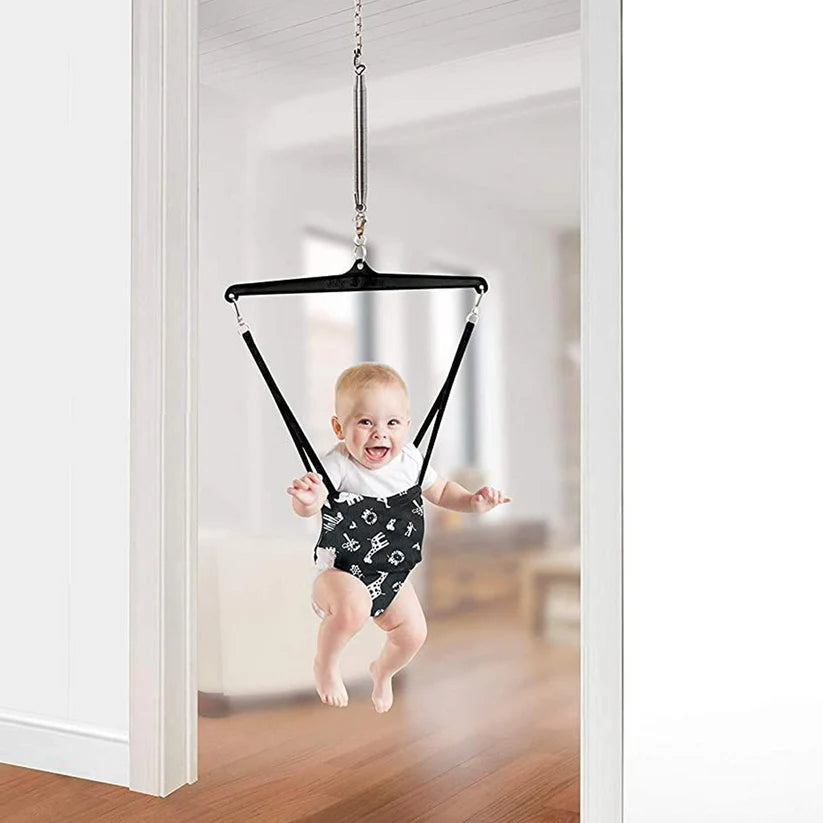 Baby bouncer with door frame clip