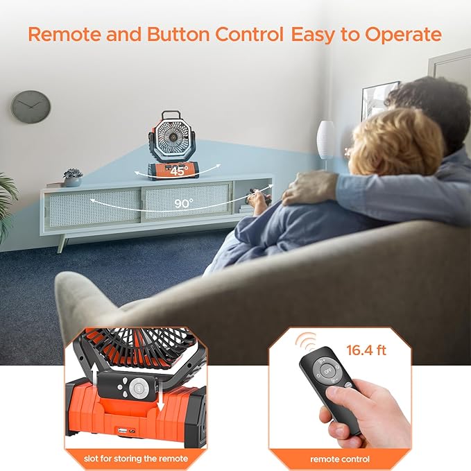 Ultra-Powerful Rechargeable Fan – Stay Cool Anywhere, Anytime