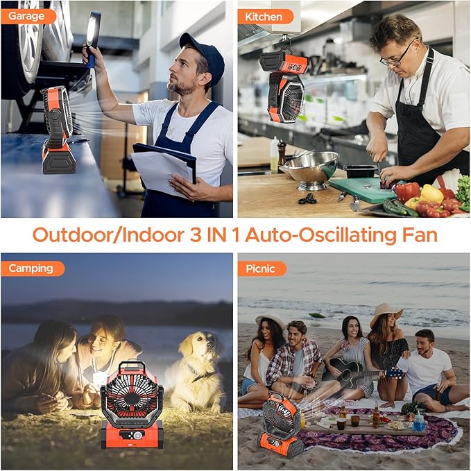 Ultra-Powerful Rechargeable Fan – Stay Cool Anywhere, Anytime