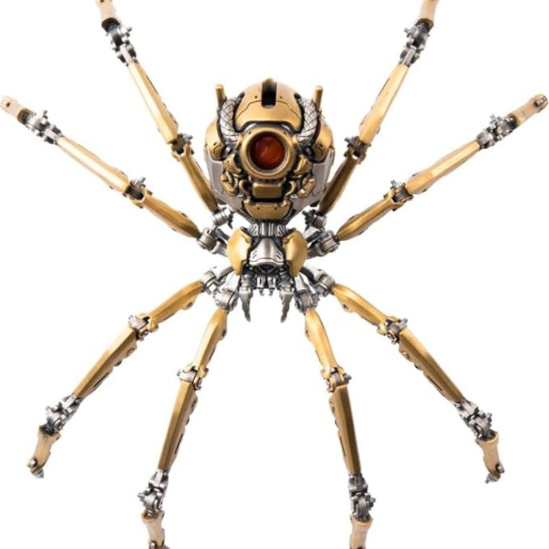 Mechanical Spider Figurine, Poseable Steampunk Gothic Robot Statue