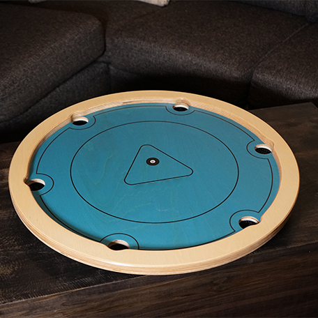 Mini Pool Table – Handcrafted 68cm Smooth-Rolling Rotating Board