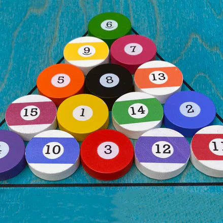 Mini Pool Table – Handcrafted 68cm Smooth-Rolling Rotating Board