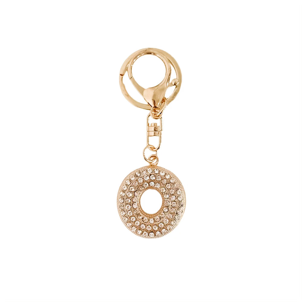 Diamond Initial Bag Charm